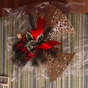 Nice Christmas Bells with Mistletoe hanging Christmas Ornament.